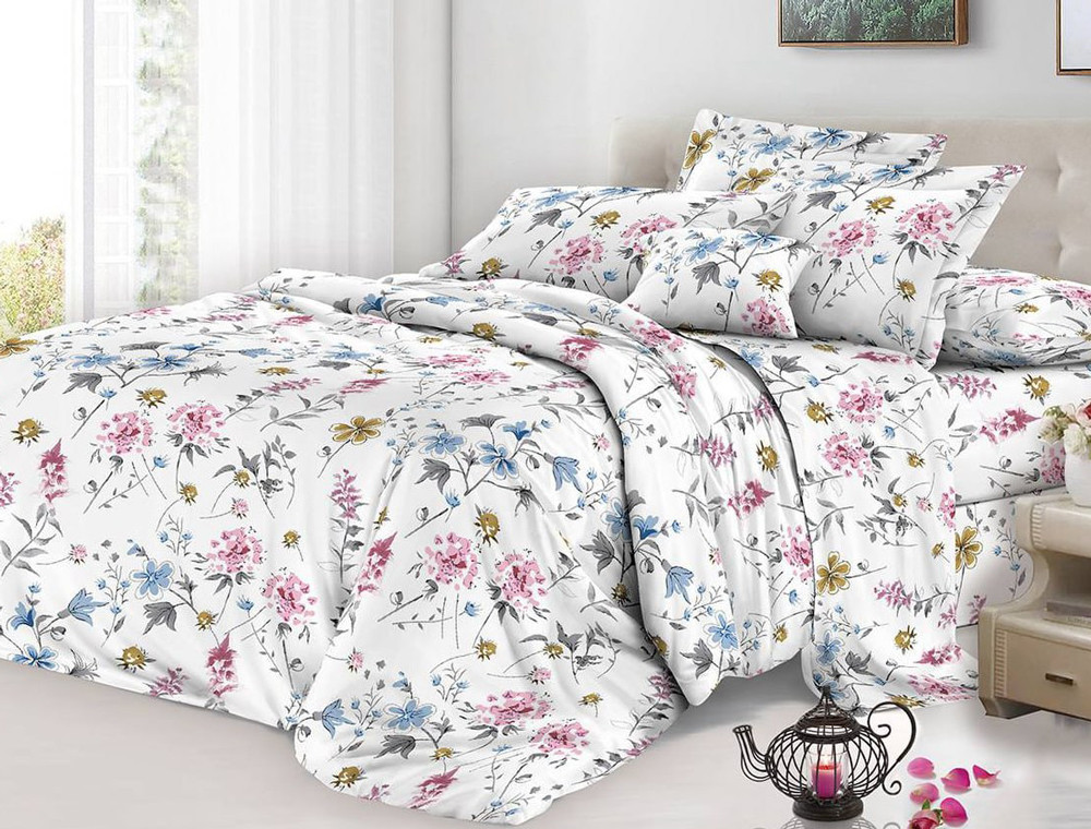 Полуторний набір постільної білизни 150*220 із полікотону №207112 Черешенька™