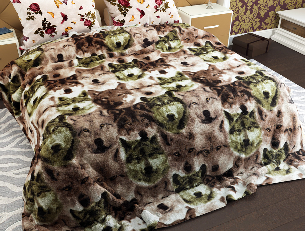 Полуторный флисовый плед №33868