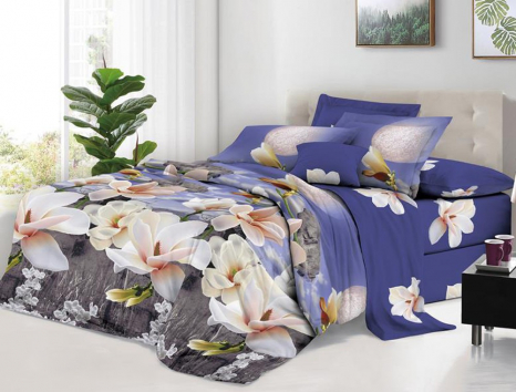 Сімейний набір постільної білизни 240*220 із полікотону №201946 Черешенька™