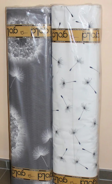 Ткань для постельного белья Бязь "Gold" Lux "Одуванчики" GL1248 (A+B) - (50м+50м)