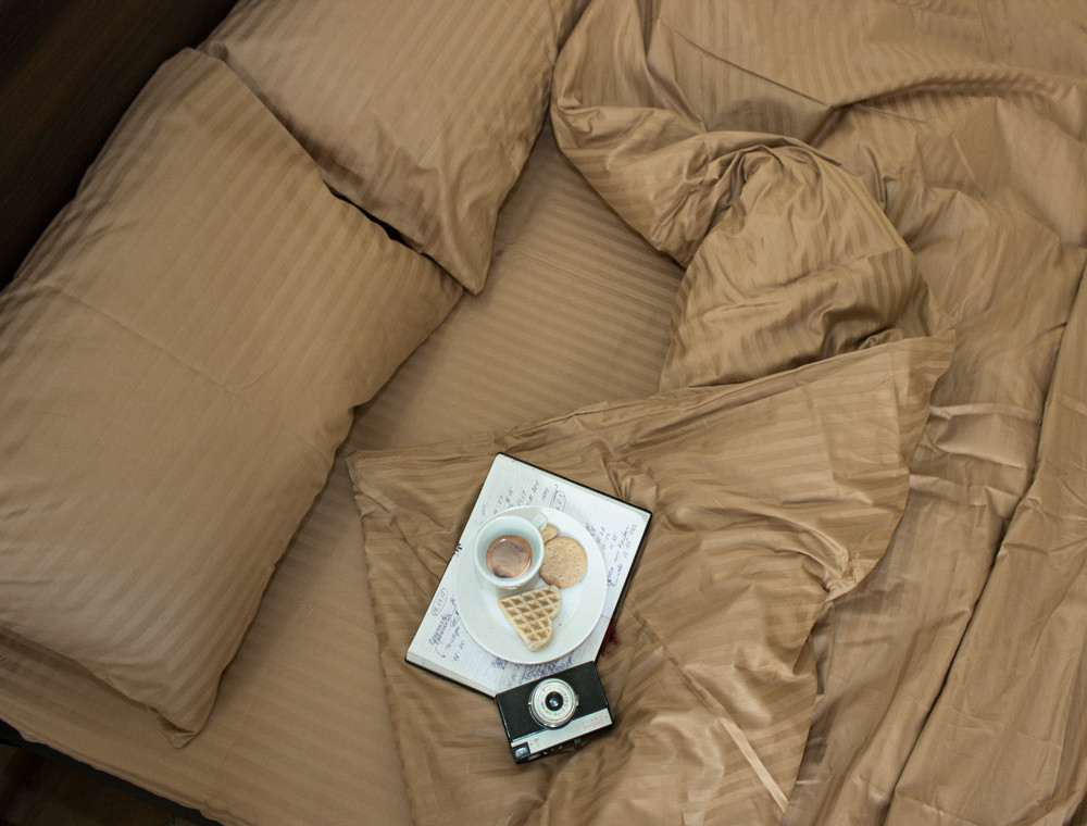 Двоспальний набір постільної білизни 180*220 зі Страйп Сатину №50444 Черешенка™