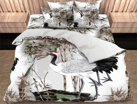 Двоспальний набір постільної білизни 180*220 із полікотону №203659 Черешенька™