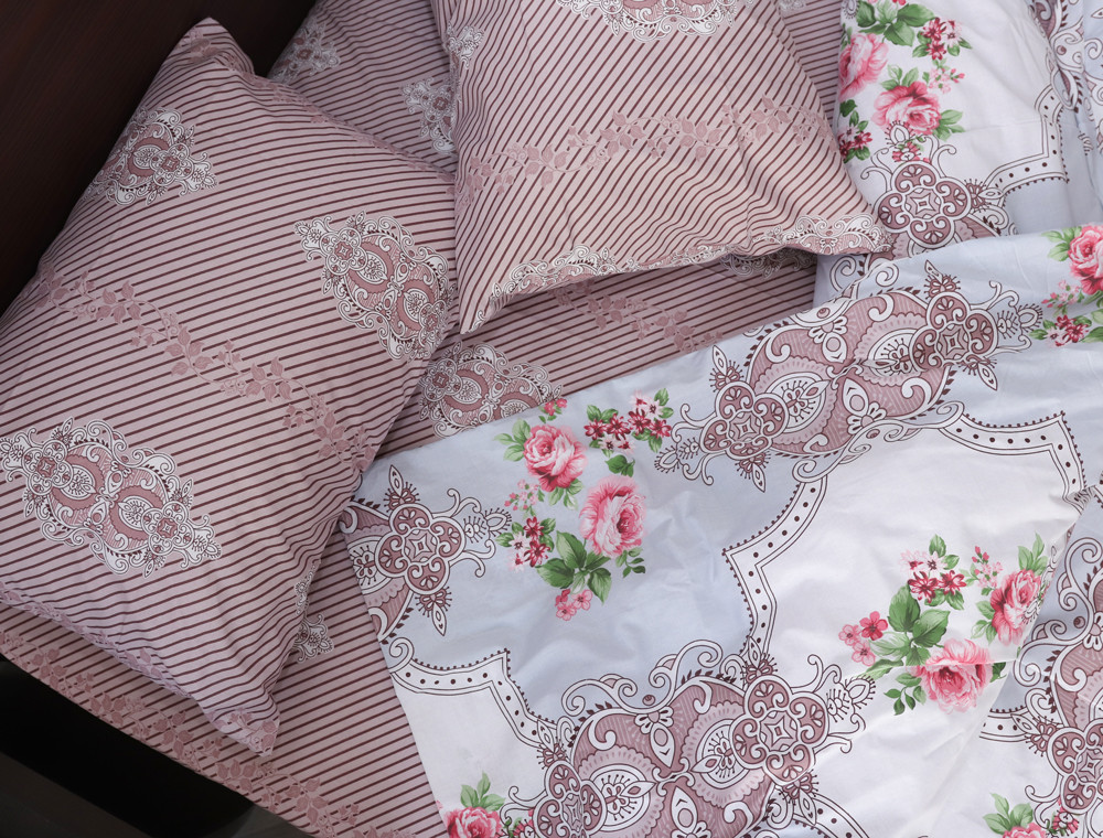 Полуторный набор постельного белья 150*220 из Бязи "Gold" №151924AB Черешенка™