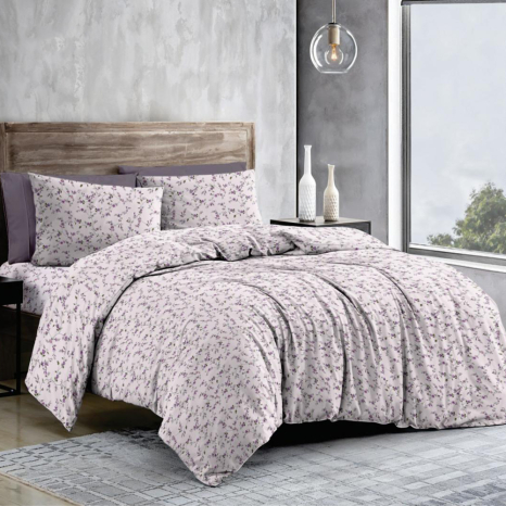 Тканина для постільної білизни Бязь "Gold" Lux GL12040lilac