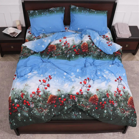 Сімейний набір постільної білизни із Бязі "Gold" №157566 Черешенка™