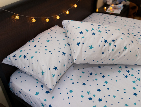 Семейный набор хлопкового постельного белья из Бязи "Gold" №151516AB Черешенка™