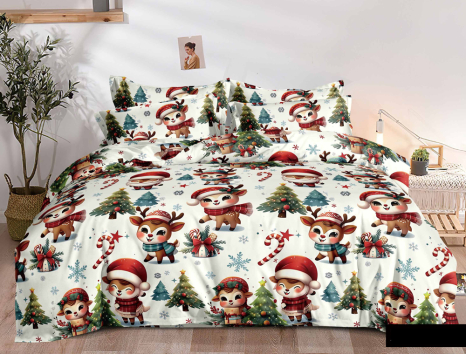 Полуторный набор постельного белья 150*220 из Фланели №954708 Черешенка™