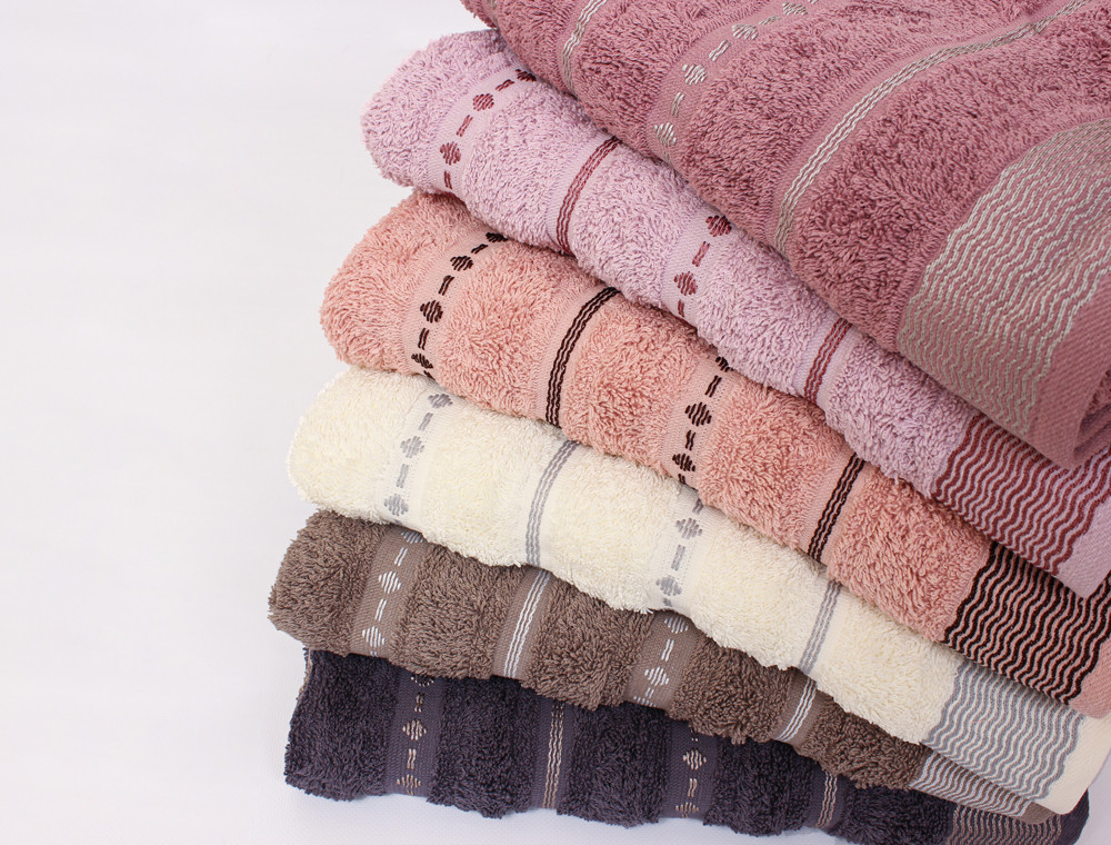 Комплект махровых банных полотенец CESTEPE CIZGILI (140*70)