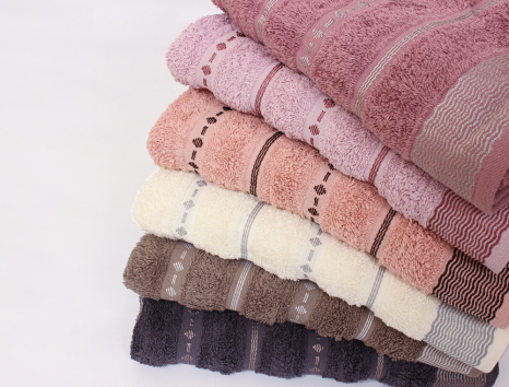 Комплект махровых банных полотенец CESTEPE CIZGILI (140*70)