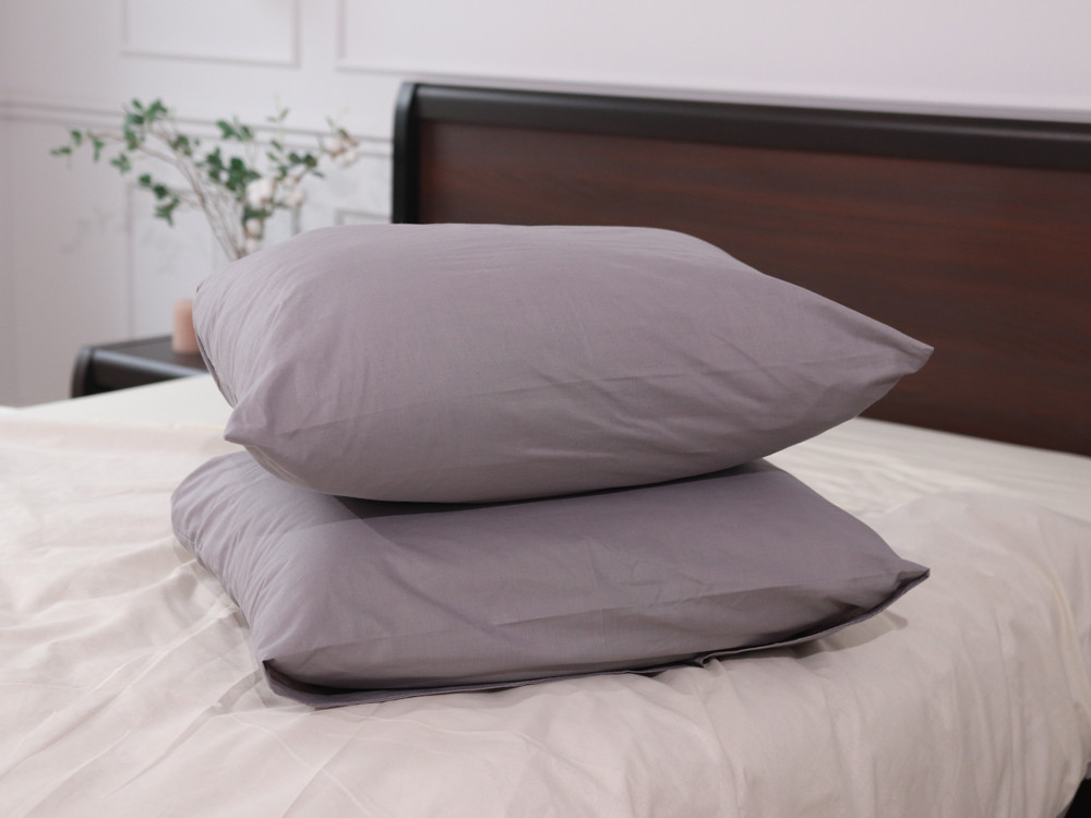 Двоспальний набір однотонної постільної білизни 180*220 із Бязі "Gold" №155545AB Черешенька™