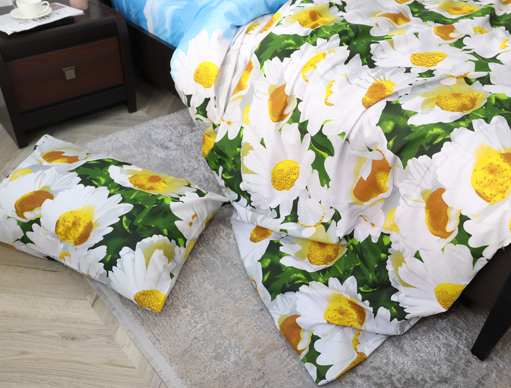 Полуторний набір постільної білизни 150*220 із Бязі "Gold" №153611 Черешенка™