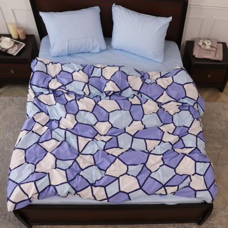 Семейный набор хлопкового постельного белья из Сатина №664AB Черешенка™