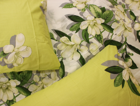 Полуторний набір постільної білизни 150*220 із Бязі "Gold" №516912AB Черешенка™