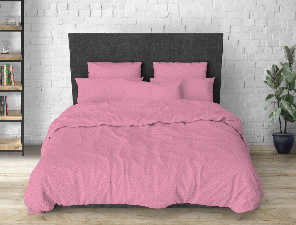 Полуторный набор однотонного постельного белья 150*220 из Бязи "Gold" №15155 Черешенка™