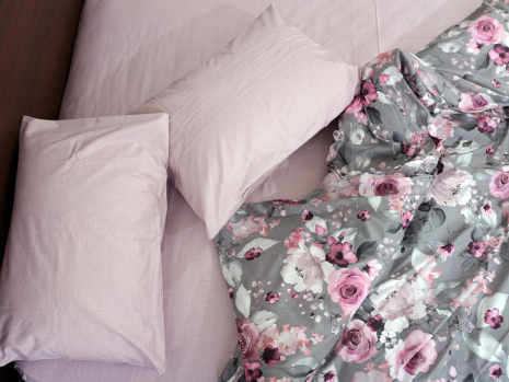 Євро-максі набір постільної білизни 200*220 із Сатину №44339AB Черешенка™