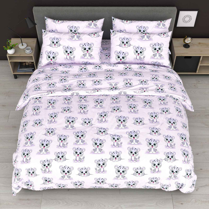 Ткань для постельного белья Бязь "Gold" Lux детская GLB8126purple