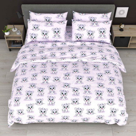 Ткань для постельного белья Бязь "Gold" Lux детская GLB8126purple