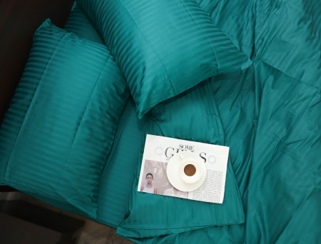 Евро макси набор постельного белья 200*220 из Страйп Сатина №544728