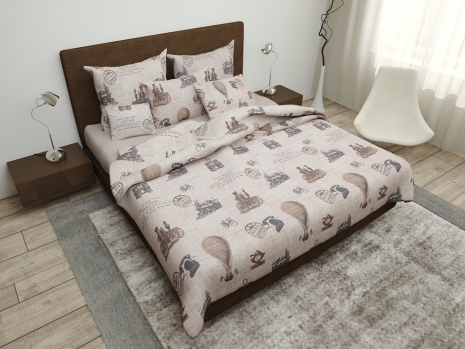 Тканина для постільної білизни Бязь "Gold" "Подорож в минуле" GLL4284