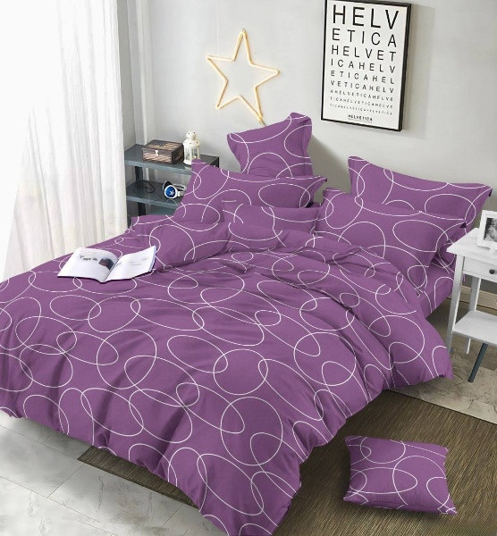 Тканина для постільної білизни Бязь "Gold" Lux GL33130purple