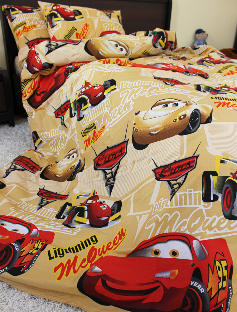 Полуторний набір постільної білизни 150*220 із Бязі "Gold" №16130 Черешенка™