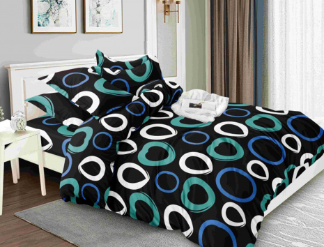 Євро набір постільної білизни 200*220 із полікотону №200102 Черешенька™