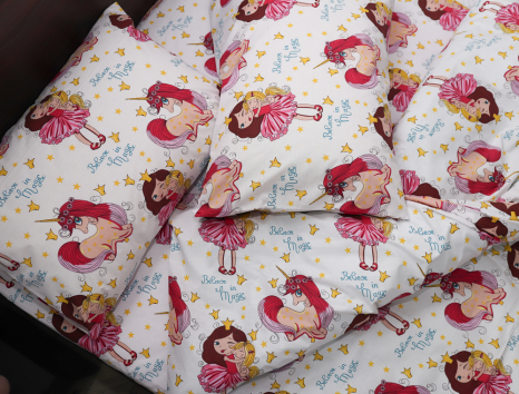 Полуторный набор постельного белья 150*220 из Бязи "Gold" №167877 Черешенка™