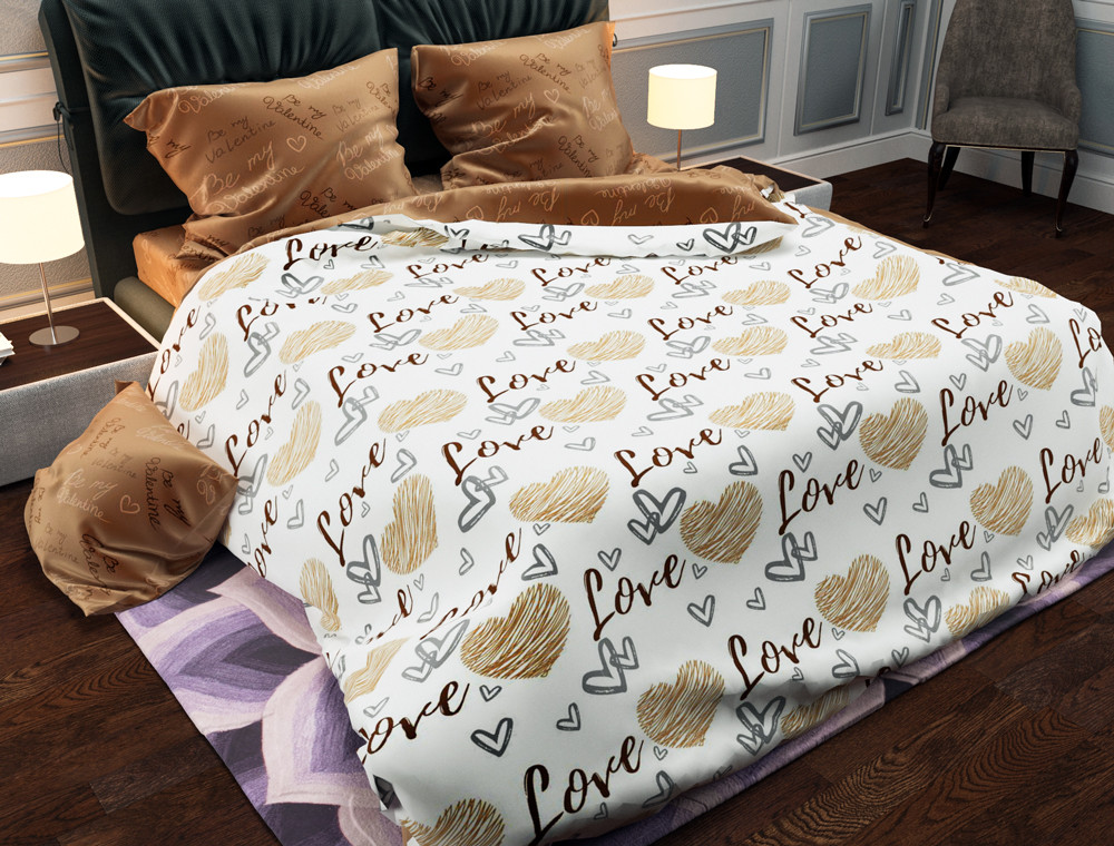 Ткань для постельного белья Бязь "Gold" Lux GL1833 (A+B) - (50м+50м)