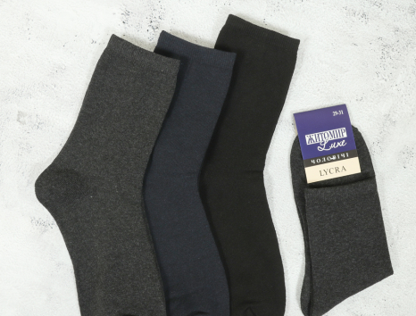 Чоловічі шкарпетки Житомир Luxe Lycra (27-29) №ZLL6002