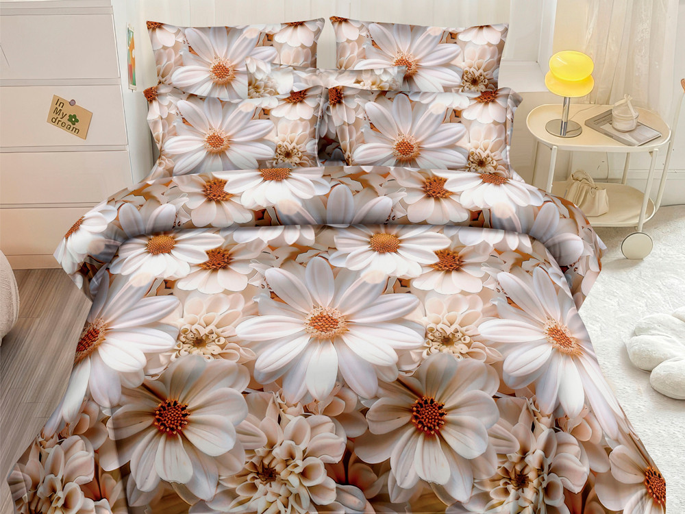 Євро набір постільної білизни 200*220 із полікотону №204931 Черешенька™