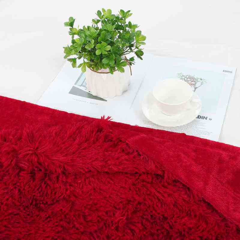 Євро-максі покривало-плед "травка" (240*220) - червоне