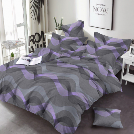 Тканина для постільної білизни Бязь "Gold" Lux GL3540gray