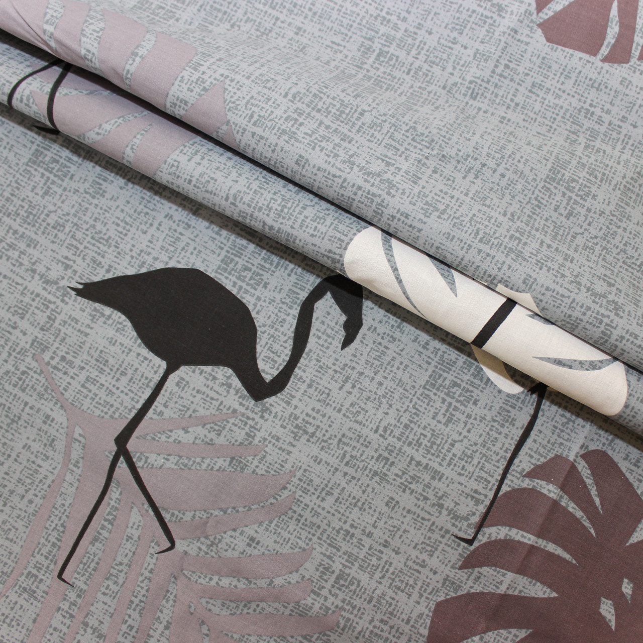 Тканина для постільної білизни Бязь "Gold" Lux "Фламінго" GL4151 (A+B) - (50м+50м)