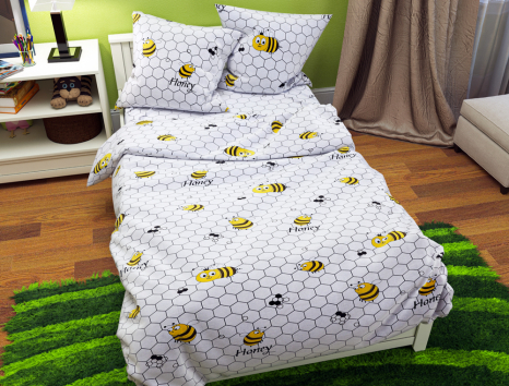 Ткань для постельного белья Бязь "Gold" Lux детская "Медовый" GLB235