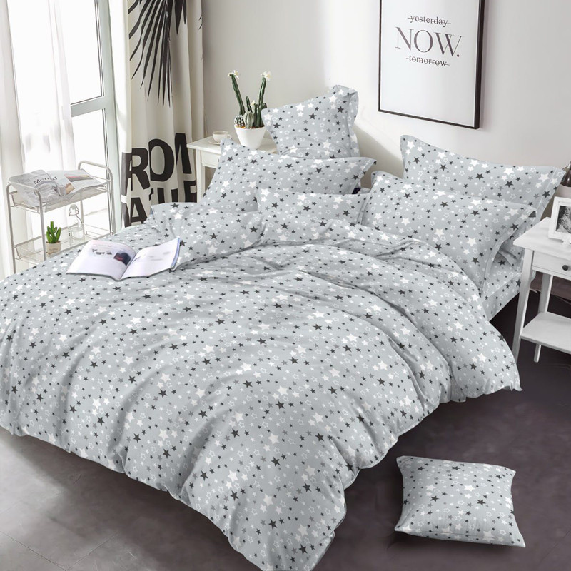 Ткань для постельного белья Бязь "Gold" Lux GL1055grey