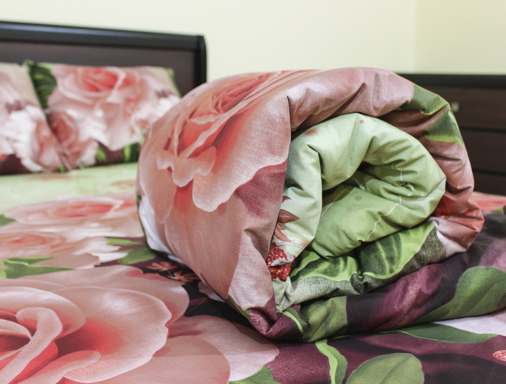 Євро-максі набір постільної білизни 200*220 із Ранфорсу №18858 Черешенка™