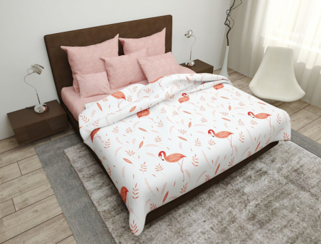 Тканина для постільної білизни Бязь "Gold" Lux "Фантастичний політ" GL4282 (A+B) - (50м+50м)