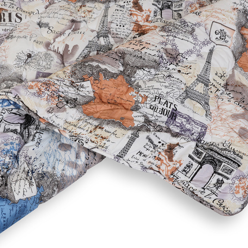 Полуторное одеяло микрофибра/холлофайбер двустороннее №40126