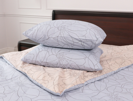 Полуторний набір постільної білизни 150*220 із Бязі "Gold" №15103АВ Черешенка™