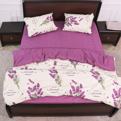 Сімейний набір постільної білизни із Бязі "Gold" №150912АВ Черешенка™