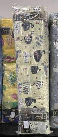 Ткань для постельного белья Бязь "Gold" Lux детская "Котики"  GLB135