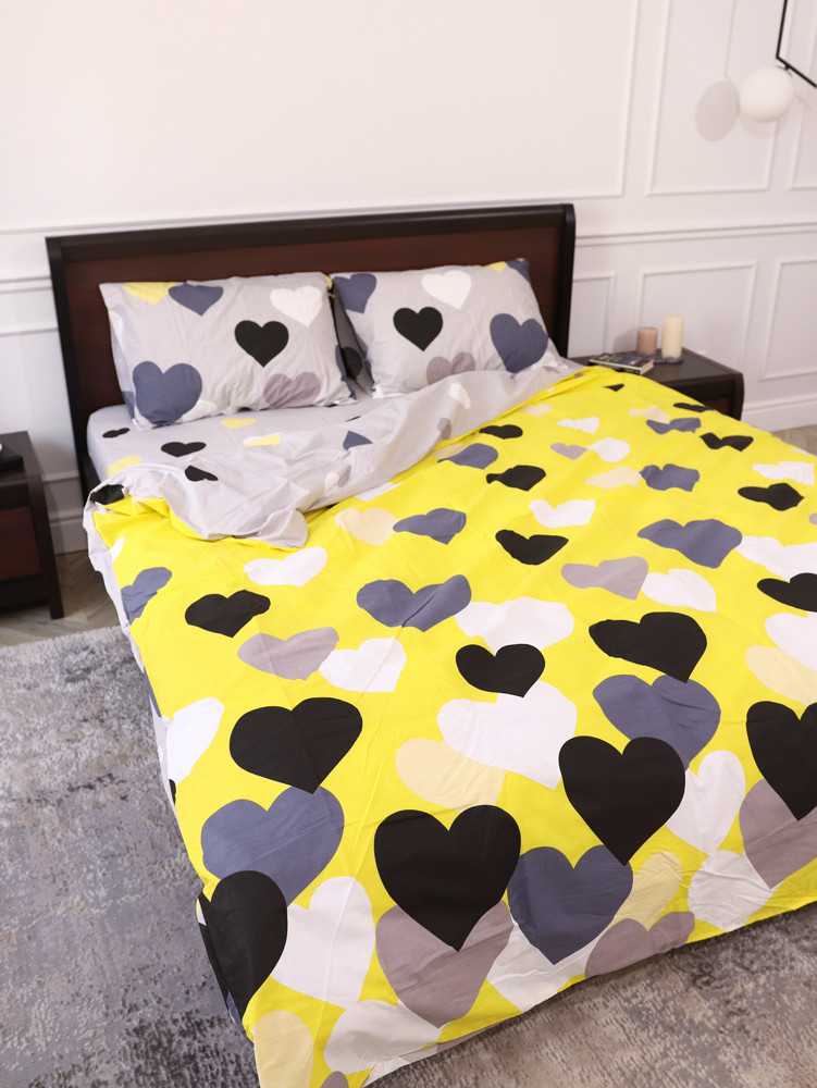 Євро-максі набір постільної білизни 200*220 із Бязі "Gold" №151233AB Черешенка™