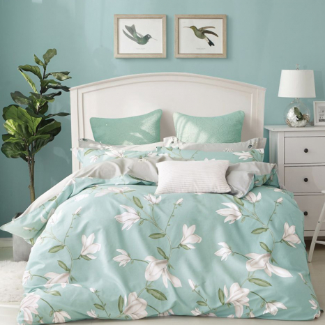 Двоспальний набір постільної білизни 180*220 із Бязі "Gold" №157868AB Черешенка™