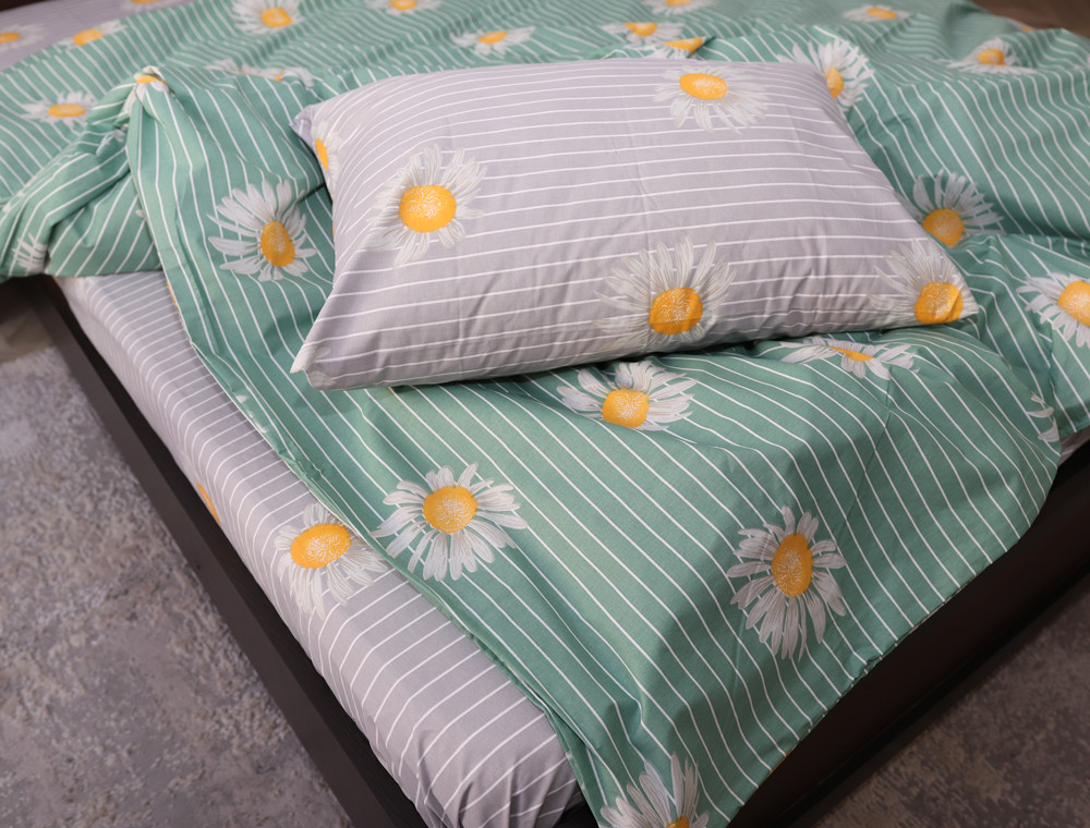 Полуторний набір постільної білизни 150*220 із Бязі "Gold" №153553AB Черешенка™