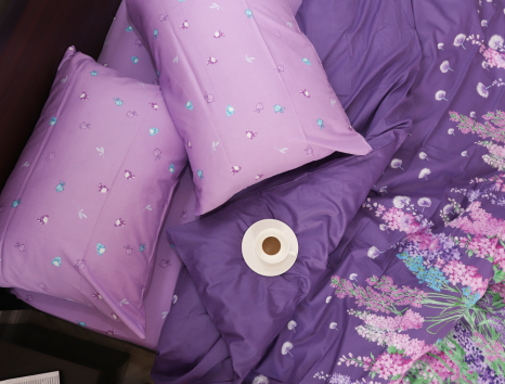 Сімейний набір постільної білизни із Сатину №44172AB Черешенка™