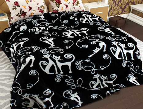 Двоспальний флісовий плед №33583