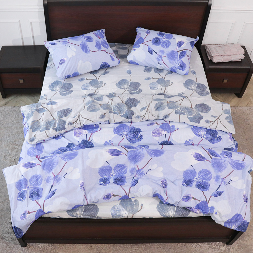 Двуспальный набор постельного белья 180*220 из Бязи "Gold" №15979АВ Черешенка™