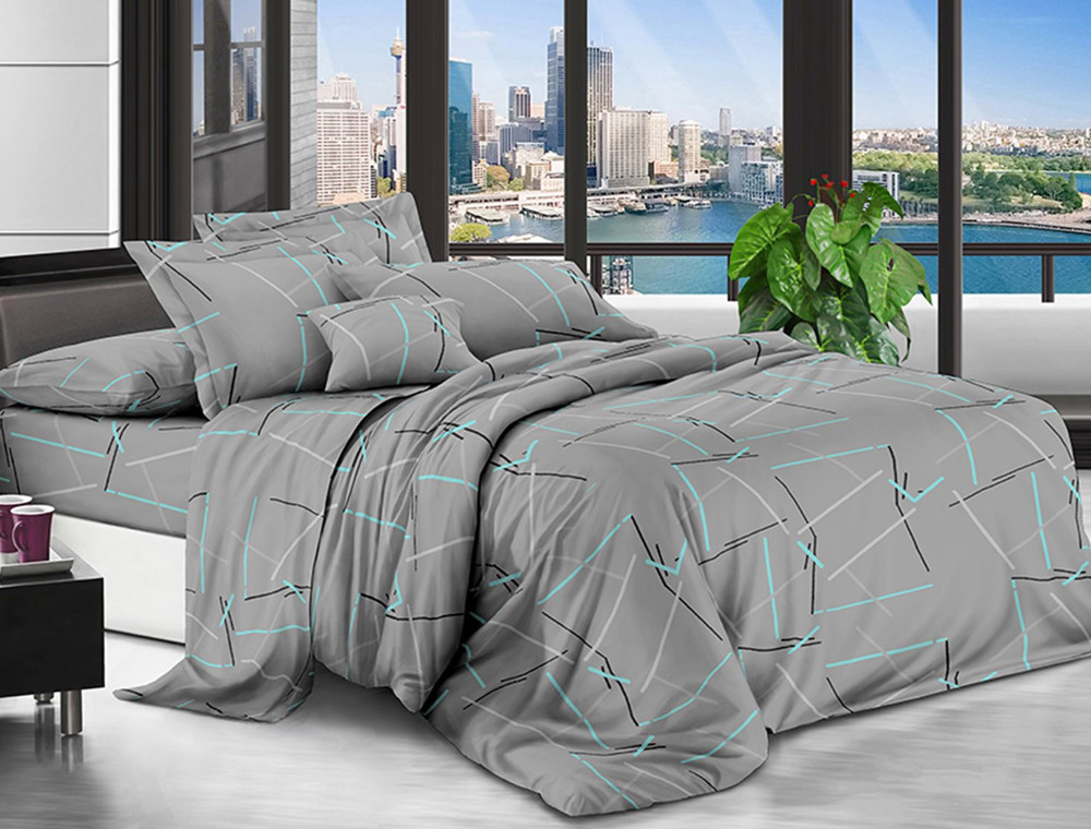 Полуторный набор постельного белья 150*220 из поликотона №20406 Черешенка™