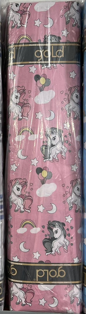 Ткань для постельного белья Бязь "Gold" Lux детская GLB294pink