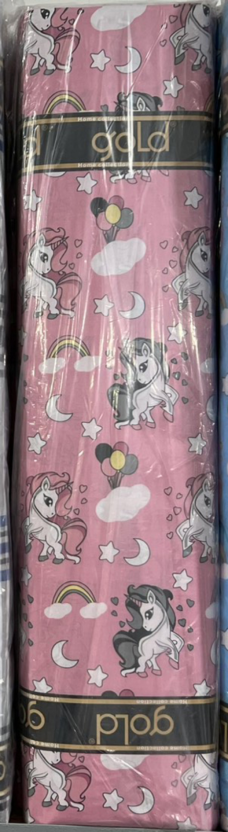 Ткань для постельного белья Бязь "Gold" Lux детская GLB294pink